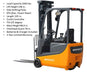 3 Wheel Electric Forklift 138" Lift 3300 lbs | Ekko EK13A - ForkLift USA