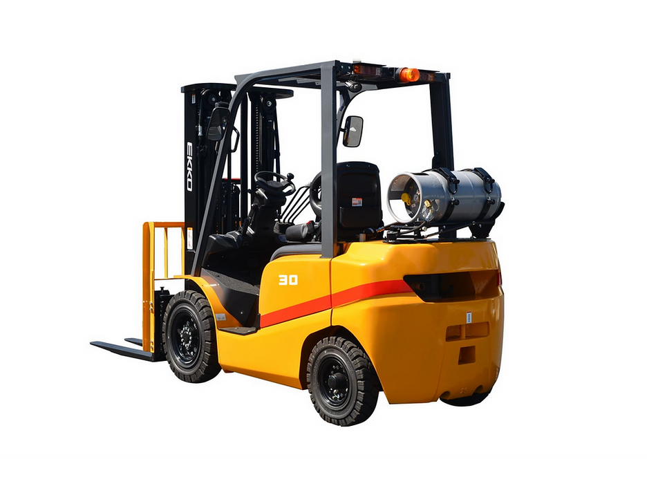 Forklift with solid pneumatic tires 6000 lbs., cap. | No LP Tank | EK30TLP