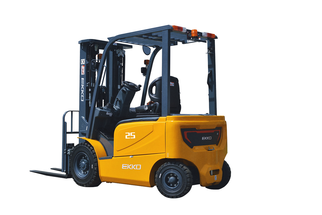 4 Wheel Electric Forklift, 5000 lb Cap., 212" Lift Ht.  EKKO EK25GB