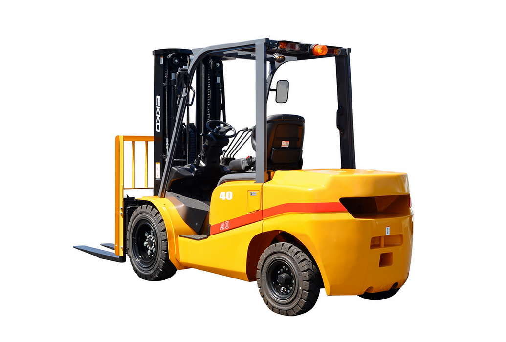 Forklift with solid pneumatic tires 4000 lbs., cap. | EK20D