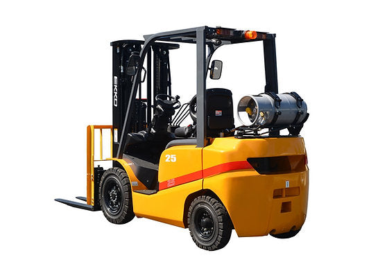 Forklift with solid pneumatic tires 5000 lbs., cap. | No LP Tank | EK25TLP