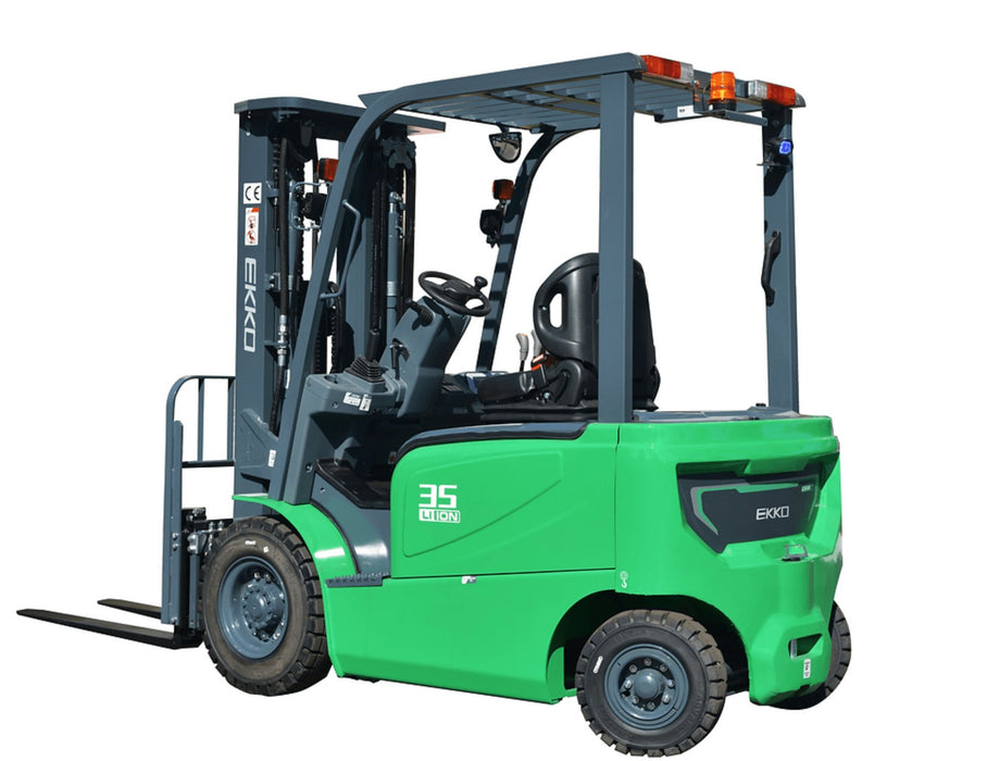 4 - Wheel Electric Forklift 7000 lbs Capacity, 189" Height | EK35G - LI - ForkLift USA