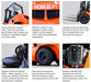 FD4P50N - 70N | 5,000 - 7,000 lbs. Capacity Diesel Pneumatic Forklift - ForkLift USA