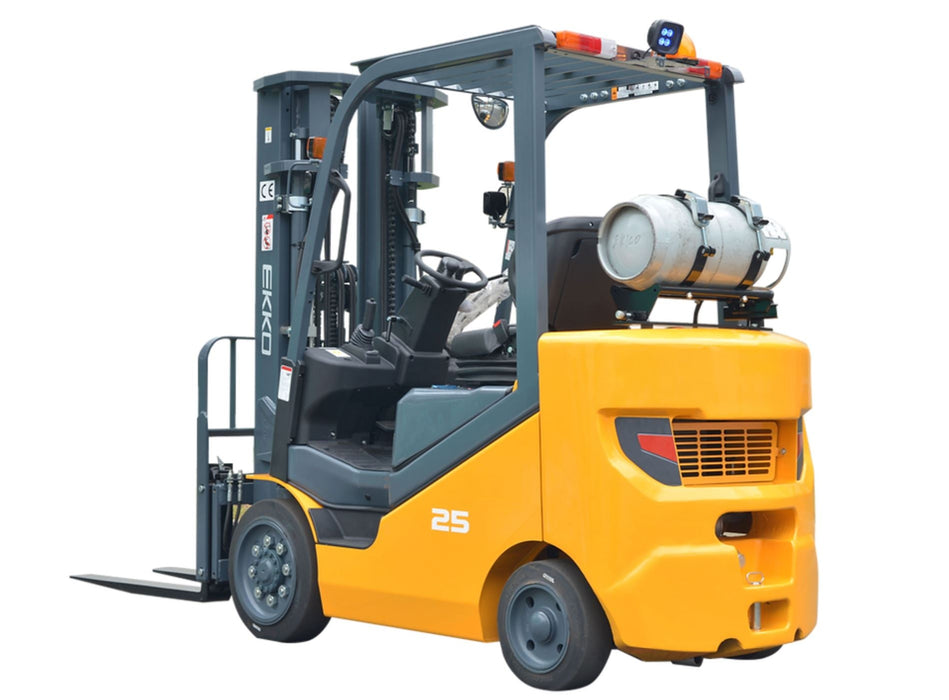 Forklift with Cushion | Liquid Propane (LPG) 5000 lbs | No LP Tank | EKKO EK25SLP - ForkLift USA