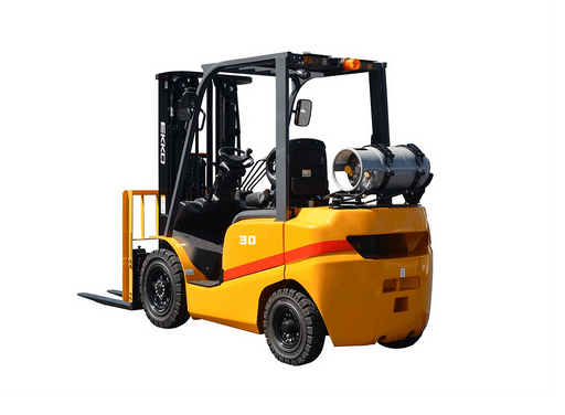 Forklift with solid pneumatic tires 6000 lbs., cap. | No LP Tank | EK30TLP - ForkLift USA