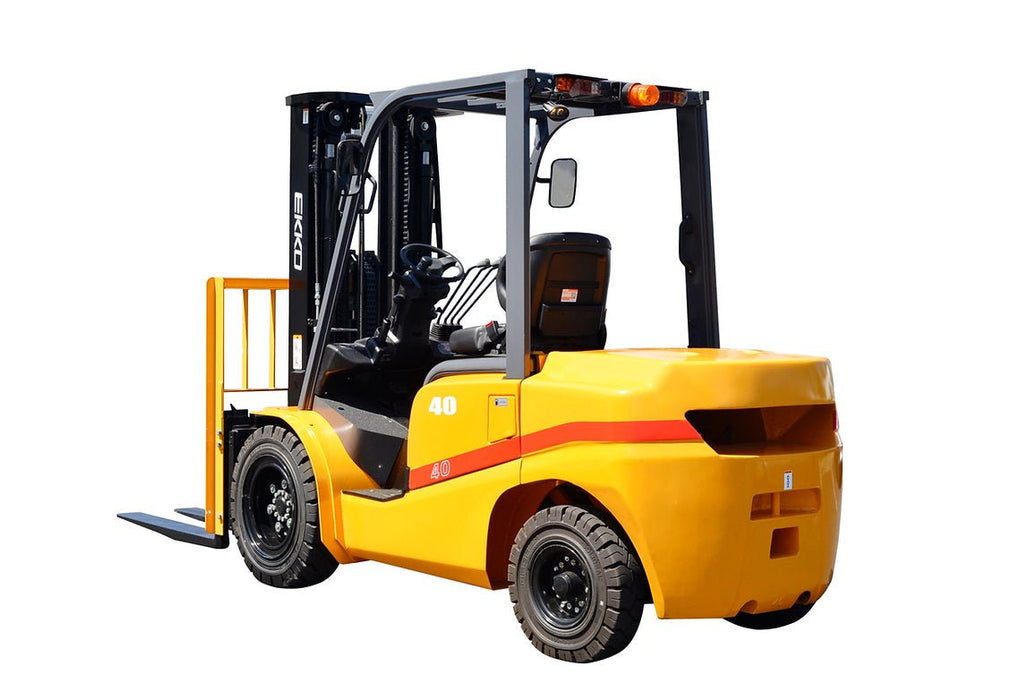 Forklift with solid pneumatic tires 7000 lbs., cap. | EK35D - ForkLift USA