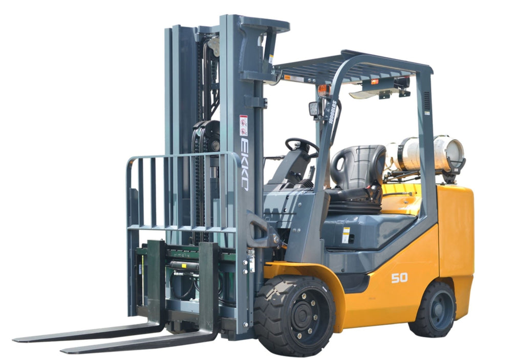 LPG Forklift EK50LP with 10,000 lbs capacity and 185" lift