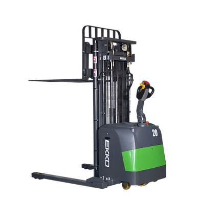 Lithium Electric Straddle Stacker 4400 lb Cap., 189" Height | EB20CS - 189Li - ForkLift USA