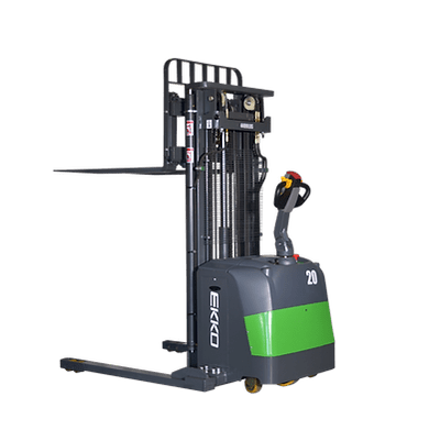 Lithium Electric Straddle Stacker 4400 lb Cap., 216" Height | EB20CS - 216Li - ForkLift USA