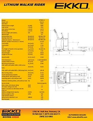 Lithium Rider Pallet Jack 6600lbs. Capacity | No LP Tank | EP30A - Li - ForkLift USA