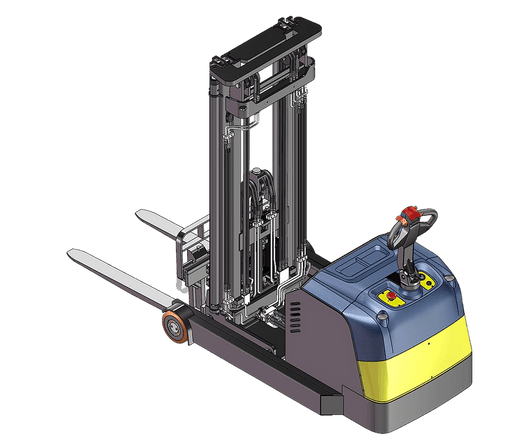 Moving Mast Walkie Reach Truck 3300lbs. Cap., 138" Height | EH15T - ForkLift USA