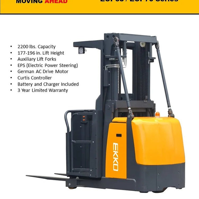 Order Picker 2200lb. Cap., 196" Lift | No LP Tank | EOP70 - ForkLift USA