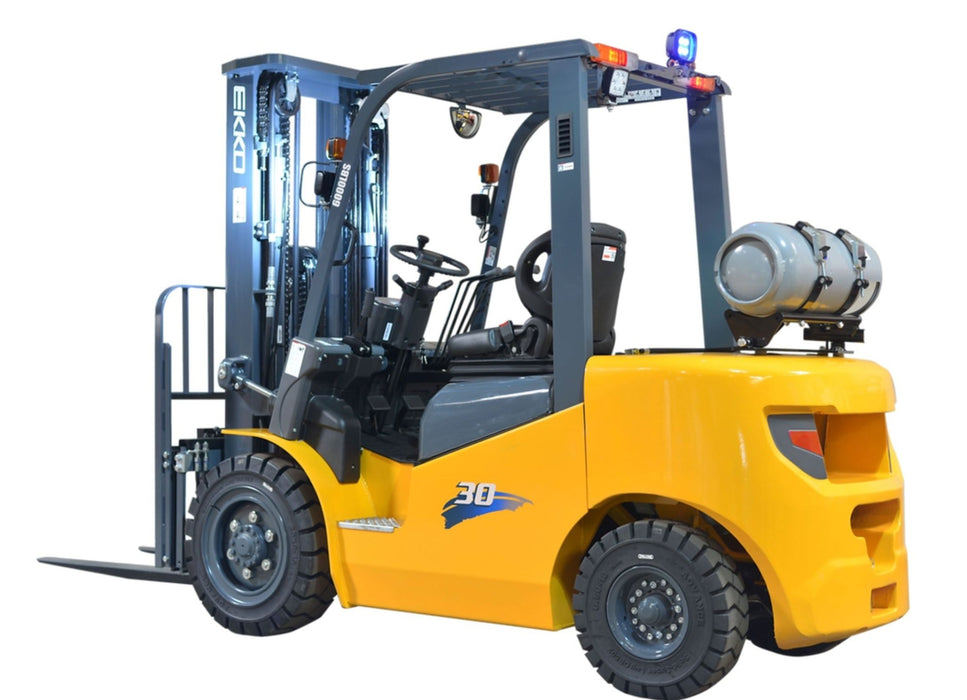 Pneumatic Forklift (LPG) 6000 lbs cap, 189" Lift Height | No LP Tank | EK30LP - ForkLift USA