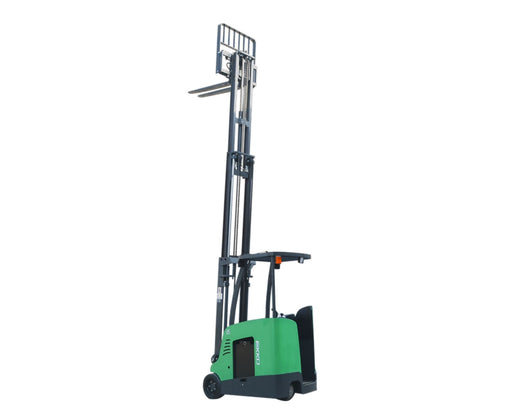 Stand - up Rider Forklift, 3" Free Lift EPS / 4000 lb Capacity | EK18RF - LI - ForkLift USA