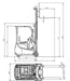 3 Wheel Forklift 177" Lift 3300lb | Power Drive and Lift | Ekko EK15A Forklift EKKO 