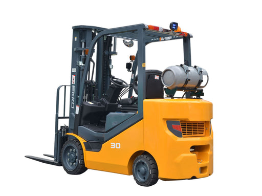 Forklift with Cushion | Liquid Propane (LPG) 6000 lbs | No LP Tank | EK30SLP Liquid Propane Forklift EKKO 