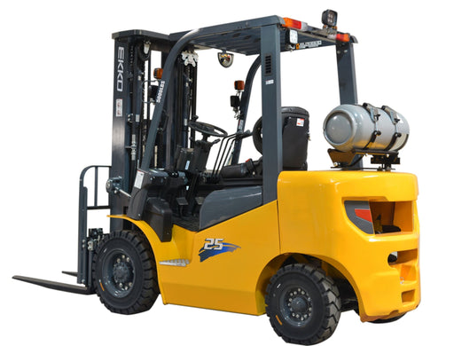 Pneumatic Forklift (LPG) 5000 lbs cap, 212" Lift Height | No LP Tank | EK25-212LP Liquid Propane Forklift EKKO 